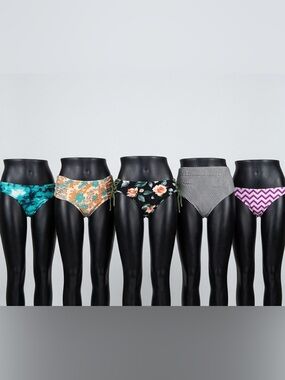 Lot of 5 Women's Swimwear Bikini Bottoms - Various Prints & Styles
- Mostly NWT
